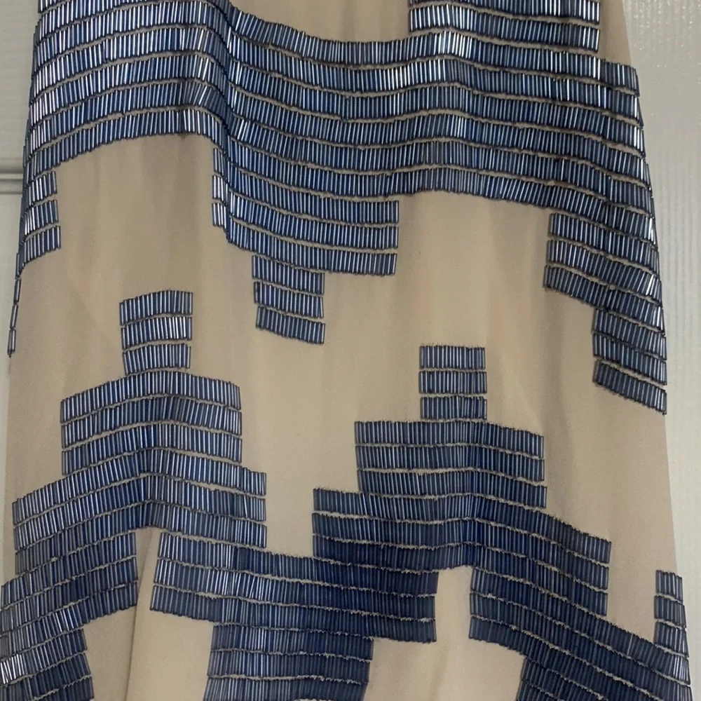 Madison Marcus Blue Beaded Racerback Tank - Picture 2 of 6